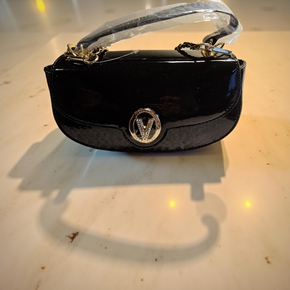 Valentino Orlandi Handbags - Valentino Orlandi Evening Bag with Top Handle and Removable Strap in Black